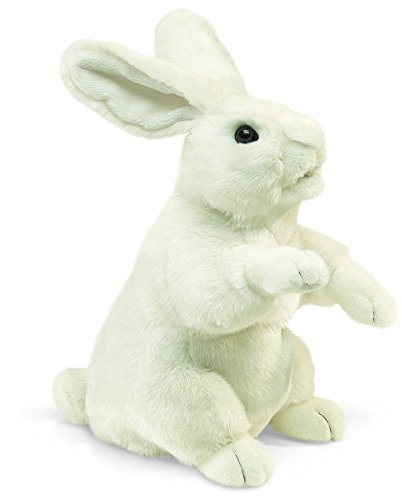 Folkmanis Standing Rabbit Hand Puppet (White)