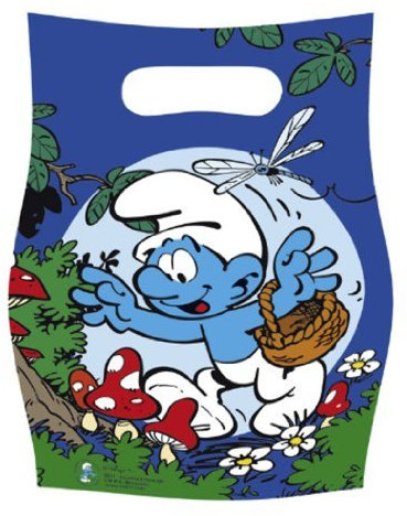 Amscan Schlumpf Classic 6 Mitgebsel