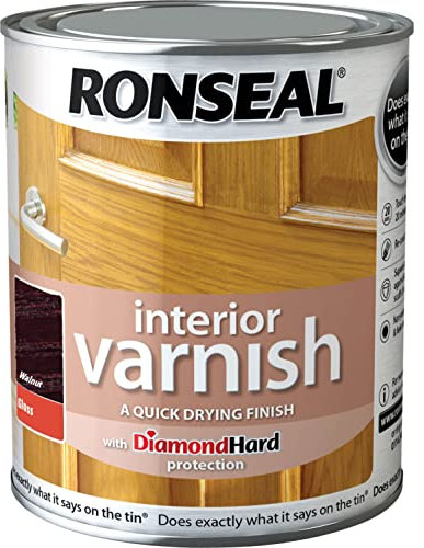 Ronseal rslingwn250 250 ml Quick Dry glänzend innen Lack – Walnuss
