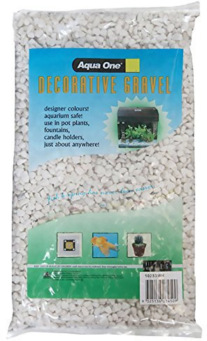 Aqua One Gravel, 2 kg, 7 mm, White
