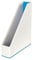 Leitz Stehsammler A4, 4er Pack, Zweifarbiges Design, Weiß/Blau, Duo Colour, WOW, 53621036