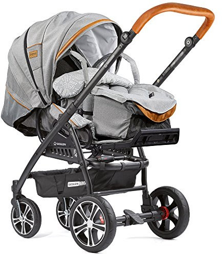 Gesslein 10410011663663 F4 Air+ Kunstledergriff cognac inklusive C-Lift Tragetasche, mehrfarbig