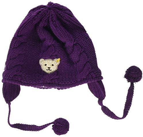 Steiff Baby-Mädchen Strick Mütze, Violett (Pickled Beet|Purple 7044), 45