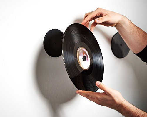 Twelve inch Adapter – Colored Vinyl Record Wall Display Mount – Frameless Bamboo Holder for 12” LPs & Singles – Hang Records, Picture Discs & Albums as Wall Art – Eco-Friendly Music Display for Home