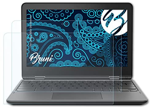 Bruni Schutzfolie kompatibel mit Lenovo 300e Chromebook Folie, glasklare Displayschutzfolie (2X)