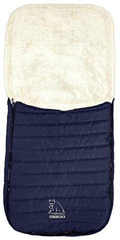 Heitmann Eisbärchen Steppfußsack Winterfußsack/Babyfußsack Universal für Babyschale, Autositz/Winterfußsack für Kinderwagen, Buggy oder Babybett, Design:marine