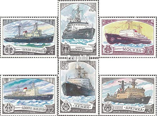 Prophila Collection Sowjetunion 4804-4809 (kompl.Ausgabe) gestempelt 1978 Eisbrecher (Briefmarken für Sammler) Seefahrt/Schiffe