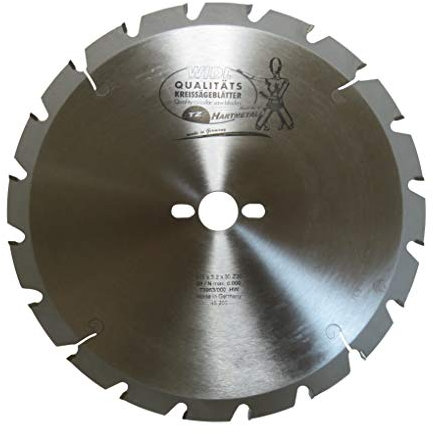 Hartmetallbestücktes TZ Kreissägeblatt - Ø 300 mm x 3,2/2,2 mm x 30 mm; Trapezzahn - 20 Zähne; Grobe Brenn- und Bauholztrennschnitte; Nagelsicher (300 x 3,2/2,2 x 30 mm)