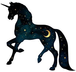 Oedim Aufkleber Einhorn | Verschiedene Größen | Einfache Anbringung | preiswerter und robuster Autoaufkleber 12x11cm