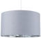 MiniSun | Extra Large Modern Grey and Chrome Drum Light Shade | Pendant Lights, Home Décor & Improvement Essential | 450cm Shade Width