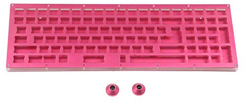 YMDK vollständig programmierbare 96 CNC-Sanwich-Gehäuse-Platte, Acrylrahmen, PCB-Stabilisatoren, unterstützt ANSI ISO DIY Kit für YMD96 Rose Top Base QMK C Gold Pad PCB