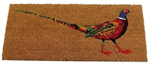 HomeZone Easy Clean Door Mat 75x45cm - Non-Slip Rubber Backed Doormats Indoor & Outdoor - Highly Absorbent Door Mats, Floor Mat - Perfect Dust Grabbing Doormats Dirt Trapper (Le Faisan)