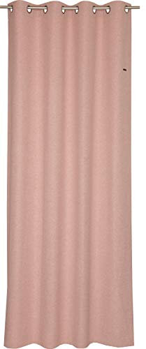 ESPRIT Ösen Vorhang rosa Blickdicht • Gardinen Vorhang 2er Set • Ösenschal 140 x 250 cm Harp • 100% Polyester