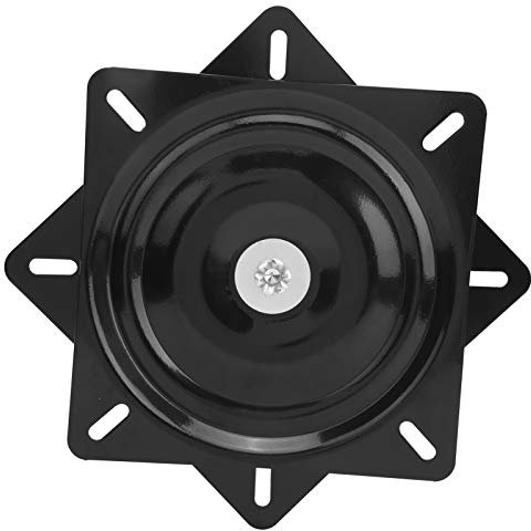 Tissting Drehbeschlag Drehteller 7 Zoll Stuhl Drehscheibe Basis Quadrat Drehteller 360 Grad Duale Lager Laufen für Möbel Stühle, Bar Stühle, Büro Stühle, Auto Stühle