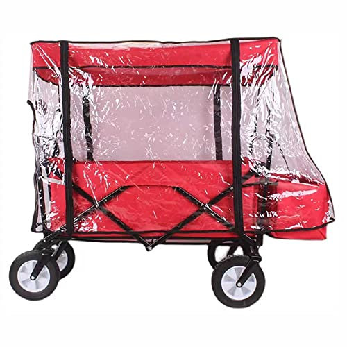 YXBDD Handcart Rain Cover- Bollerwagen Zubehr- Universal Suitable for Hand Carts with Roof Made of PEVA Environmentally Friendly Recyclable PVC,Fr Kinder Outdoor Garden Camping Shopping