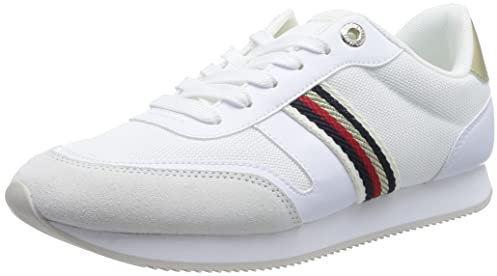 Tommy Hilfiger Damen Runner Sneaker Essential Runner Sportschuhe, Weiß (White), 41 EU
