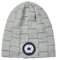 Rehomy Beanie Mütze mit LED-Licht UBS Wiederaufladbare Winter Strickmütze mit Taschenlampe für Radfahren Joggen, grau, weiß, One size