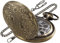 Tiong Quarz-Taschenuhr, Quarz-Uhrwerk, Bronze, geschnitzt, Blumenmuster, Quarz-Taschenuhr mit Kettenclip für Herren, Mb-cfj008…