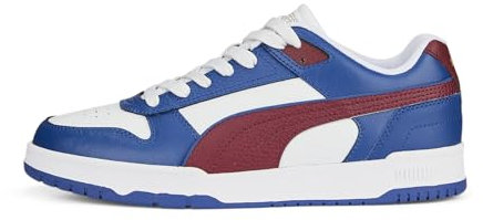 PUMA Unisex Rbd Game Low Fitnessschuhe, White-Team Regal Red-Clyde Royal-Gold, 43 EU