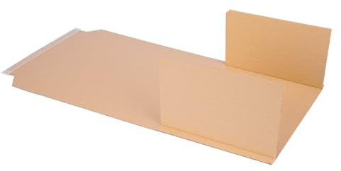 verpacking Confezione da libro 310 x 250 x 20 – 70 mm, formato DIN A4 autoadesivo (dimensioni esterne 350 x 250 x 20 – 70 mm), confezione universale (50 pezzi)