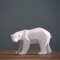 Resin Ballett Tänzer Mädchen Skulptur Miniatur Statue Engel Märchen Digital Tisch Ornament Ballett Tänzer Skulptur Handwerk (Rot)… (weißer Eisbär groß)