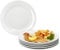 MamboCat Tommy Lot de 6 assiettes plates I Ø 26,7 cm I Assiettes plates en porcelaine blanche pour 6 personnes I Grandes assiettes pour repas principaux, pour barbecue, etc. I Vaisselle pour