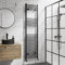 DuraTherm® 1800 x 450mm Curved Heated Towel Rail Radiator Modern Central Heating Bathroom Warmer Wall Mounted Ladder Rad, Matt Black