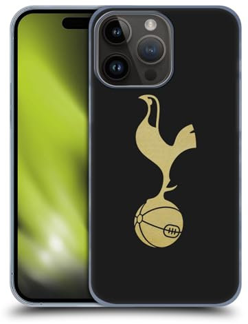 Head Case Designs Officially Licensed Tottenham Hotspur F.C. Black And Gold Badge Hard Back Case Compatible With Apple iPhone 15 Pro Max