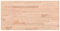vidaXL Waschtischplatte, Arbeitsplatte mit 4 abgerundeten Ecken, Waschtischkonsole Tischplatte für Badezimmer, Holzplatte Platte, 100x50x1,5 cm Massivholz Buche