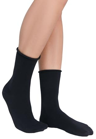 ALBERO NATUR | Socken mit Rollrand | 98% Biobaumwolle (kbA), 2% Elasthan | GOTS zertifiziert