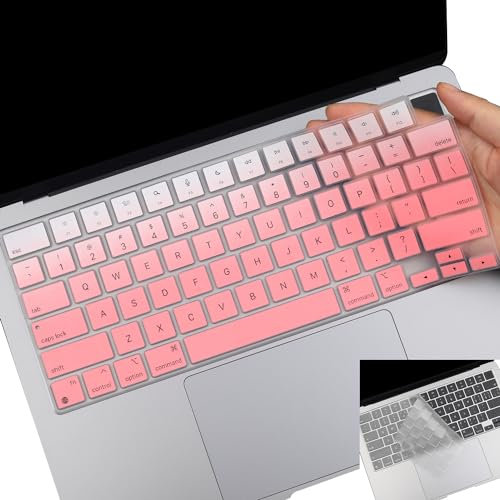 Tastaturabdeckung für MacBook Air 13 Zoll 15 Zoll M4 M3 M2, 2025-2021 MacBook Pro 14 Zoll M4 M3 M1 Pro/Max, ultradünne Tastaturfolie für 14 Zoll 16 Zoll M4 M3 M2 M1 Pro/Max, 2 Stück MacBook Pro /34.