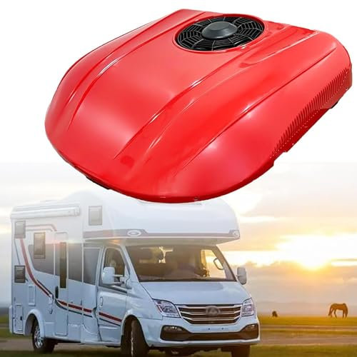 Miuxe 12V 24V Car Electric RV Rooftop Air Conditioner, Ultra-thin Car Roof Air Conditioner - Parking Air Conditioning for Motorhome Truck Camper Van Caravans