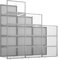 Pinkpum 12 pcs Clear Shoe Boxes, Stackable Plastic Shoes Storage Organiser, Fit Size 9.5, Foldable Sneakers Containers, Great Substitute for Shoe Rack, Grey