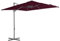 Iiaky Ampelschirm mit Stahlmast Bordeauxrot 250x250 cm Sonnenschirm Balkon Sonnenschirm Mit StäNder Ampel Sonnenschirm Sonnenschirm Ampelschirm