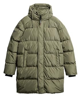 Superdry Herren Sportliche Kapuzen-Steppjacke