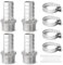 Barb Hose Connector Josaton 1” BSP Male x 1” Barb (25mm), Stainless Steel Hose Fitting with Hose Clamping 4 Set Pipe Fitting for Air Water Fuel