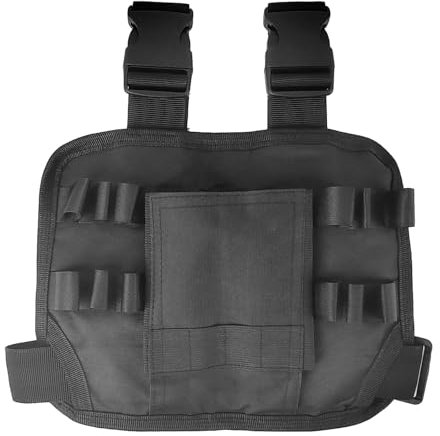 Sacoche Outils Ceinture, Tissu Oxford Ceinture Porte Outils, 25 × 18 cm Ceintures Porte-Outils, Sac à Outils pour les Jambes Plusieurs Poches Noires, pour les Travailleurs de Maintenance (1)