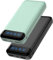 Enerwow Batterie Externe 16000mAh, 2 Packs Slim Power Bank Charge Rapide avec 2 Ports de Sortie USB(Max 3A), 15W Portable Powerbank avec Affichage LED pour iPhone, Huawei, Etc.
