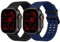 2 Stück Ocean Silikon Armband - Kompatibel mit Apple Watch Ultra 2/Ultra Armband 49mm 46mm 45mm 44mm, Soft Silikon Sport Armbänder für iWatch Ultra 2, iWatch Ultra Series 10 SE/9/8/7/6/5/4/3/2/1