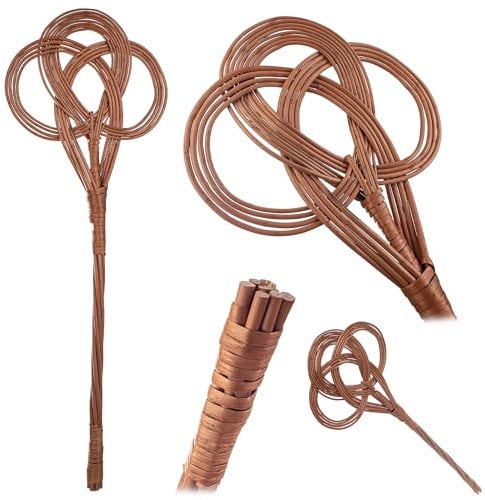 KADAX Teppichklopfer aus Weide mit 75 cm langem Griff, traditioneller Teppichreiniger für gründliche Reinigung von Teppichen, Fußmatten und Polstern