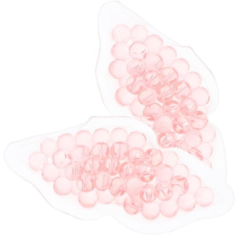 FOMIYES 2 Stück Wiederverwendbare Gel Lippenkühlpads 8cm Kältekompresse Für Geschwollene Lippen Elastische Lippenmasken Für Zuhause Reisen Und Büro Tpu Material Rosa