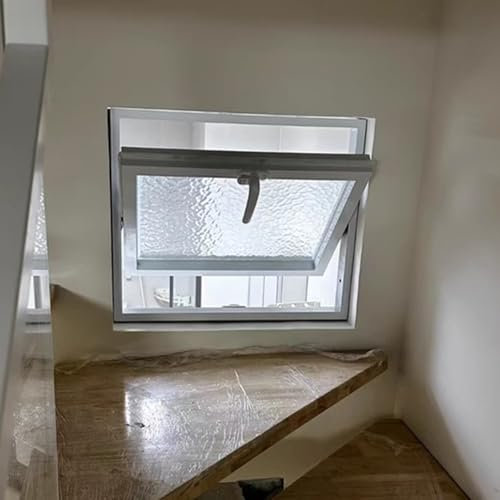 CHZDPP Fenster Kleine Ersatz-Kellerfenster, Anpassbare Größe Shed Fenster für Dachboden Badezimmer Lager, Rechteckige Lüftungsfenster mit abschließbarem Griff(40x30cm/15.7x11.8inch)