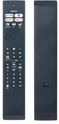 AULCMEET Telecomando HR45B-GJ21 398GR10BEPHN0069HR Nuova sostituzione del telecomando per Philips 4K Ambilight TV 65PUS8108/62 65PUS8118/12 70PUS8118/12 75PUs8118/12 43PUS8108/12