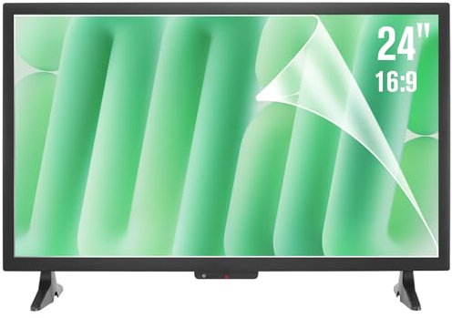 F FORITO 2-Pack 24 inch Matte Anti Glare Film for TV, Eye Protection Anti Reflection Shield Compatible with 24 TV with 16:9 Aspect Ratio