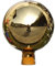 Glas-Bartholmes Rosenkugel Gartenkugel 15 cm, Gold, verspiegelt