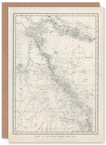 Artery8 William Saville Kent Art Card Great Barrier Reef Area Chart