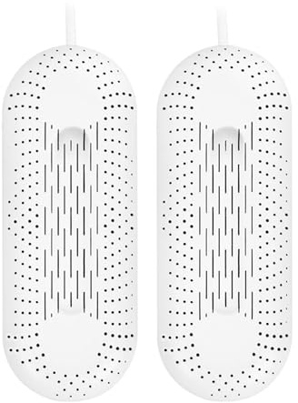 Pegciuho Sèche-chaussures électrique, Chauffant, Séchant, Robuste, Compact, Idéal pour Les Bottes, Les Bottes de Neige et Les Chaussures de Sport, Parfait pour, Blanc