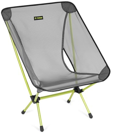 Helinox Chair Zero LT, Ultraleichter Campingstuhl aus robustem Ripstop-Gewebe, Kompakt & Faltbar, Tragbarer Outdoor-Sitz für Backpacking & Trekking, Nur 510 g, Melon