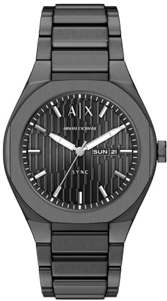 Armani Exchange Herren 42MM Gunmetal Edelstahl Uhr, AX4300