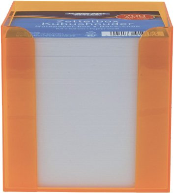 Zettelbox, 96 x 96 x 96 mm, mit weißem Papier